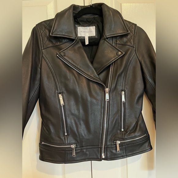 BCBGeneration Genuine Leather Moto Jacket - Picture 3 of 6